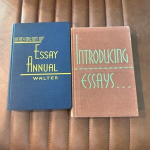 Vintage 1934 Essay Annual Erich Walter & Introducing Essays Leonard Pooley Books